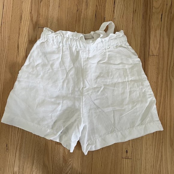 WILFRED (Artizia) Bonnet Linen Short / Super high-waisted paper-bag shorts - Picture 3 of 5